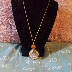 Football Necklace about 20" long #7